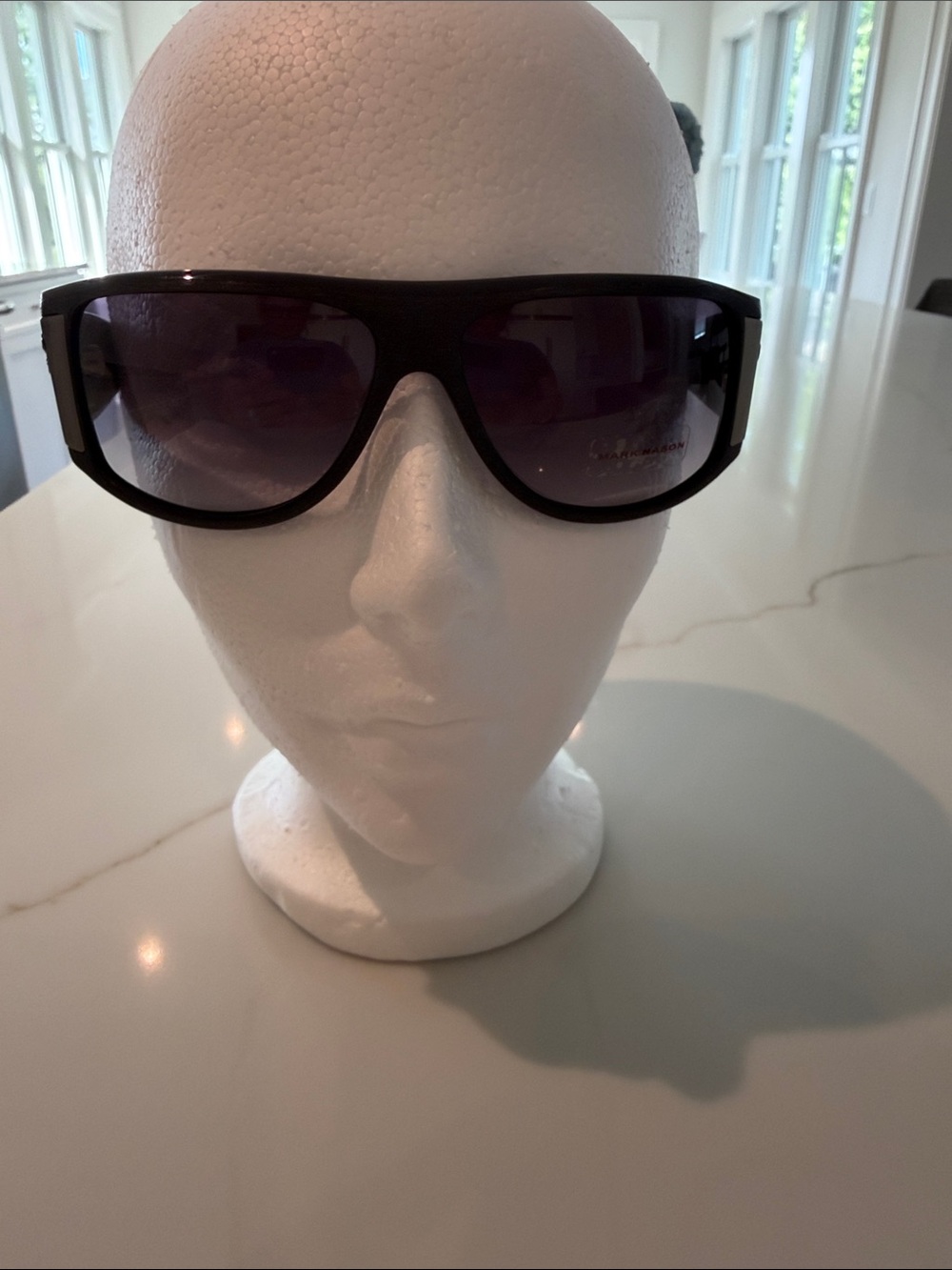 Mark Nason Matte Black Sunglasses with Smoke Gradient Lenses